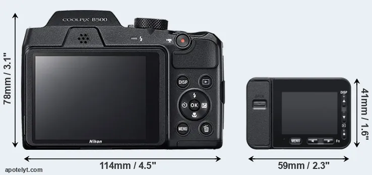 Comparison B500 or RX0 II rear