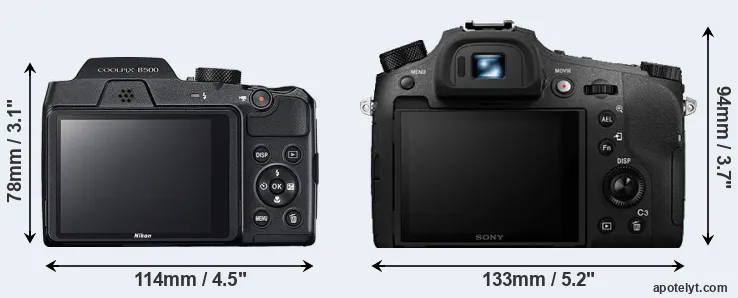 Comparison B500 or RX10 IV rear
