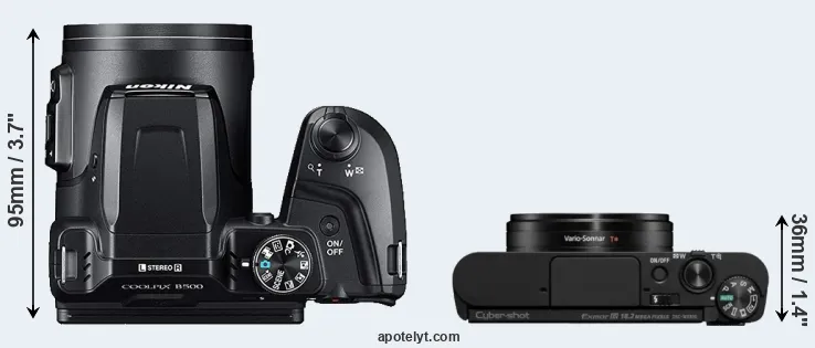 Compare B500 versus WX800 top