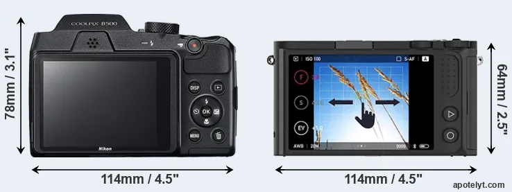 Comparison B500 or M1 rear