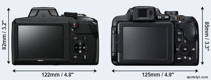 Comparison B600 or B700 rear