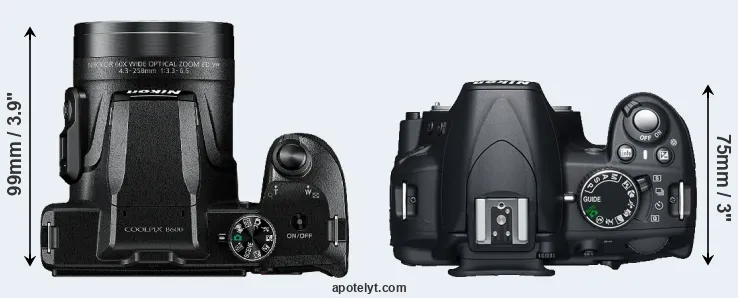 Compare B600 versus D3100 top