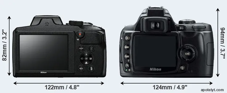 Comparison B600 or D40 rear