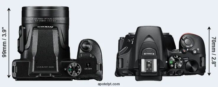 Compare B600 versus D5600 top