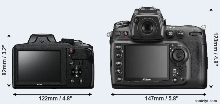 Comparison B600 or D700 rear