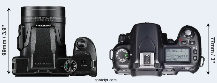 Compare B600 versus D80 top