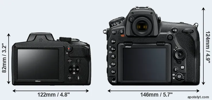 Comparison B600 or D850 rear