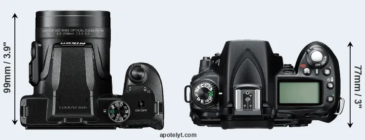 Compare B600 versus D90 top
