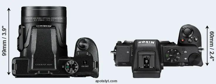 Compare B600 versus Z50 top