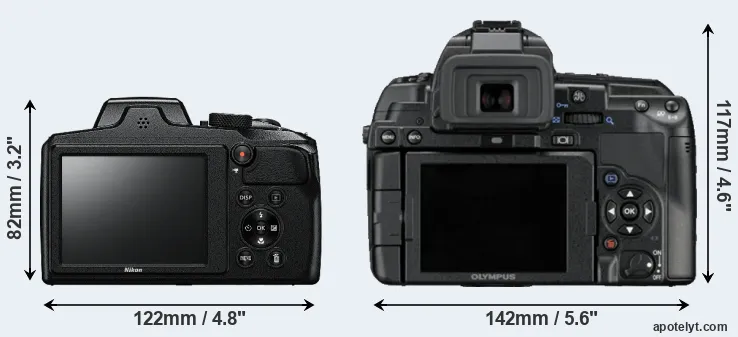Comparison B600 or E-5 rear