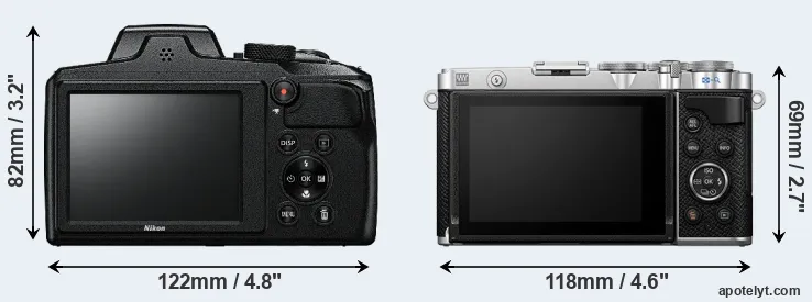Comparison B600 or E-P7 rear