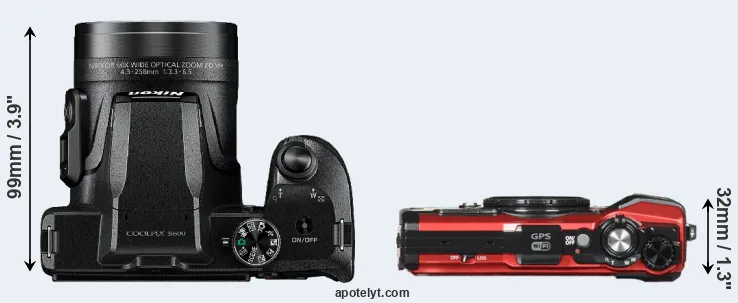 Compare B600 versus TG-5 top