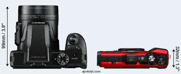 Compare B600 versus TG-6 top
