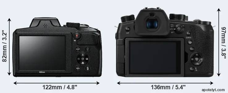 Comparison B600 or FZ1000 II rear