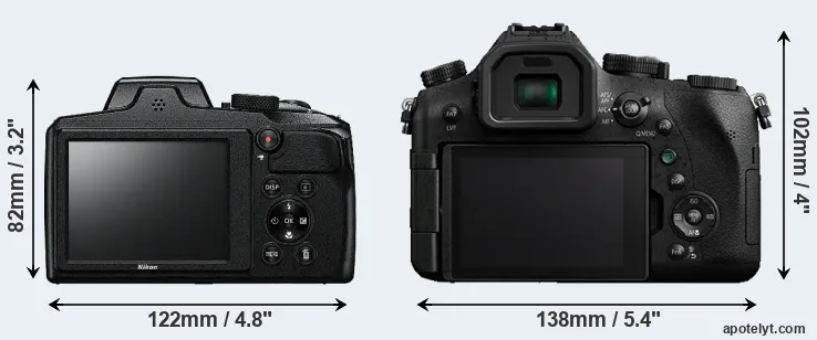Comparison B600 or FZ2000 rear