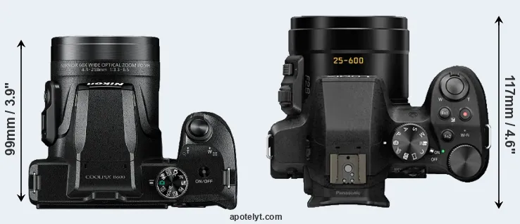 Compare B600 versus FZ300 top