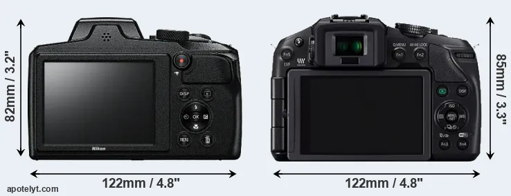 Comparison B600 or G6 rear