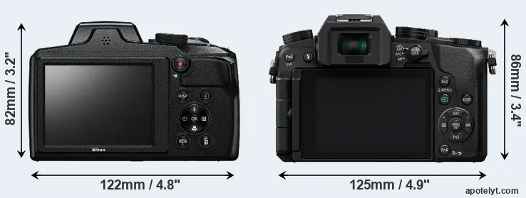 Comparison B600 or G7 rear