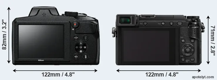 Comparison B600 or GX80 rear