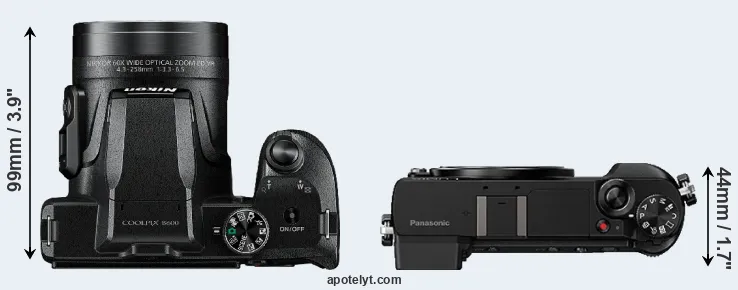 Compare B600 versus GX80 top