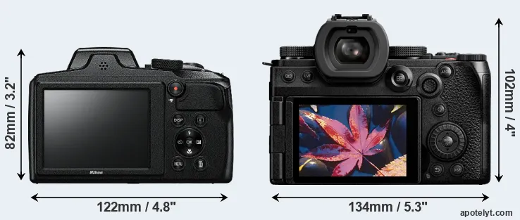 Comparison B600 or S5 II rear