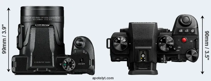 Compare B600 versus S5 II top