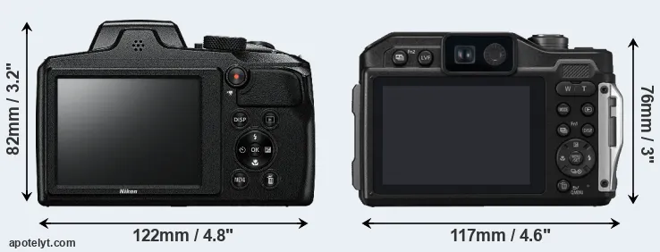 Comparison B600 or TS7 rear