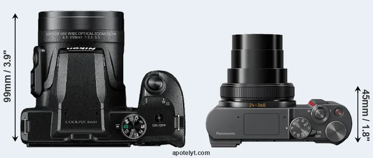 Compare B600 versus ZS200 top