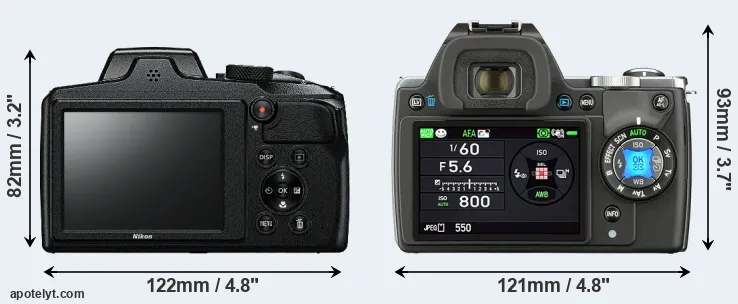 Comparison B600 or K-S1 rear