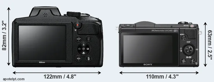 Comparison B600 or A5100 rear