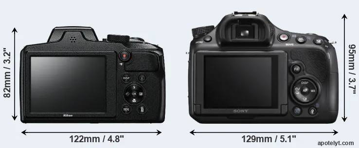 Comparison B600 or A58 rear