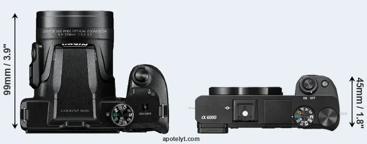 Compare B600 versus A6000 top