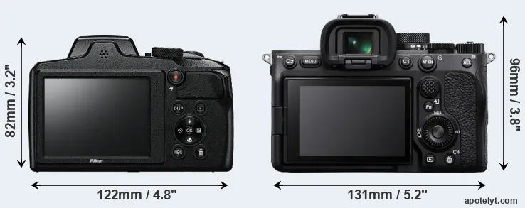 Comparison B600 or A7 IV rear