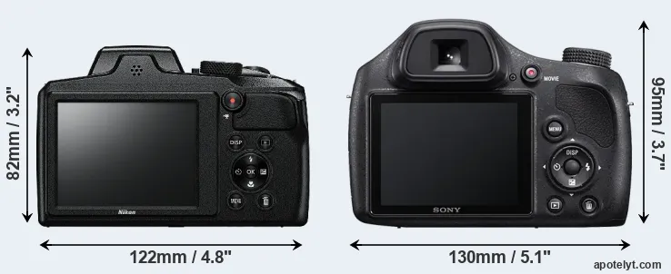 Comparison B600 or H400 rear