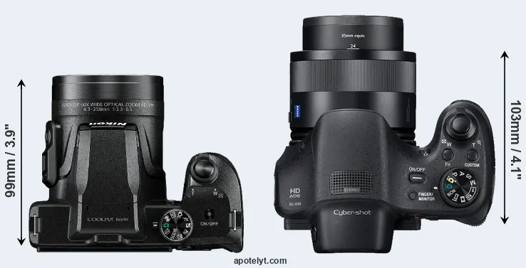 Compare B600 versus HX350 top