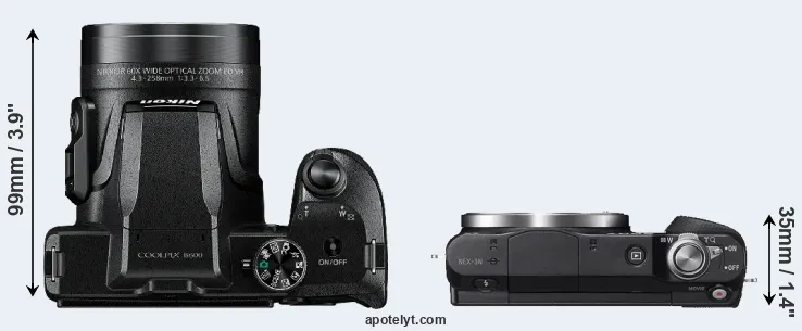 Compare B600 versus NEX-3N top