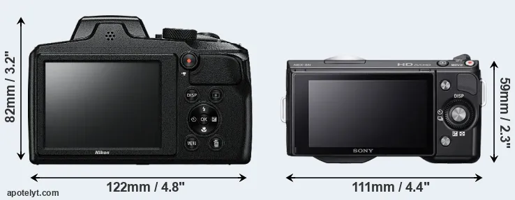 Comparison B600 or NEX-5N rear
