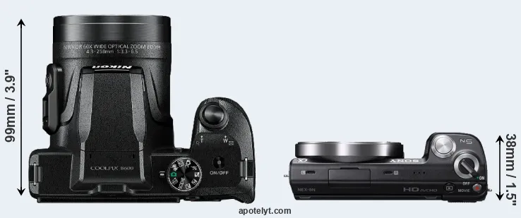 Compare B600 versus NEX-5N top
