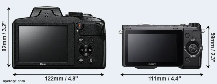 Comparison B600 or NEX-5R rear