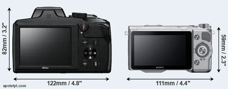 Comparison B600 or NEX-5T rear
