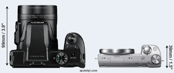 Compare B600 versus NEX-5T top