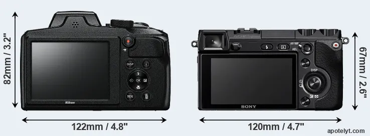 Comparison B600 or NEX-7 rear