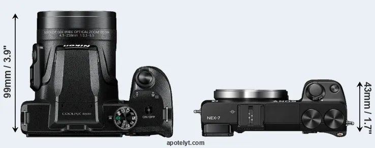 Compare B600 versus NEX-7 top