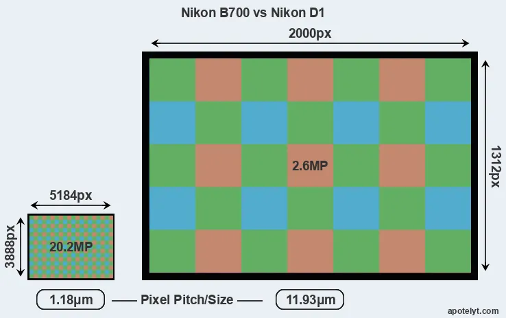 B700 versus D1 MP