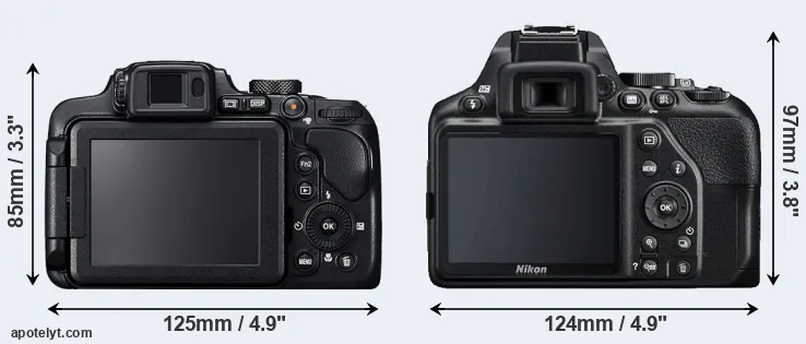 Comparison B700 or D3500 rear