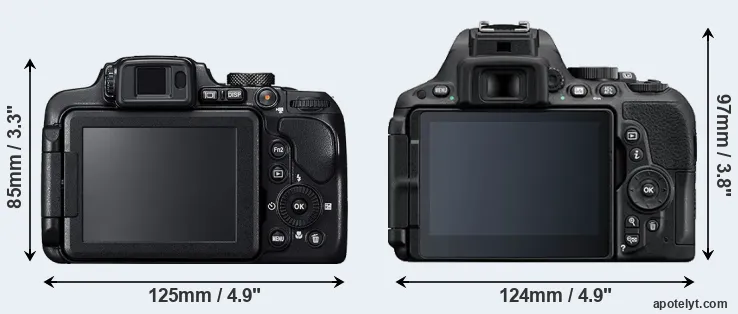 Comparison B700 or D5500 rear