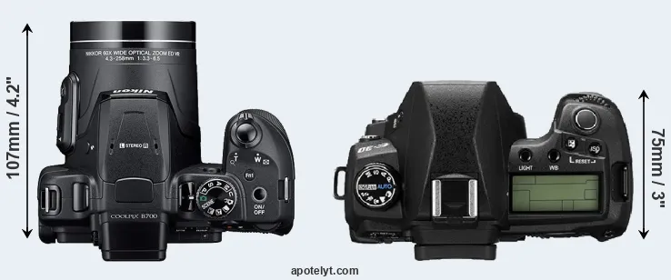 Compare B700 versus E-30 top