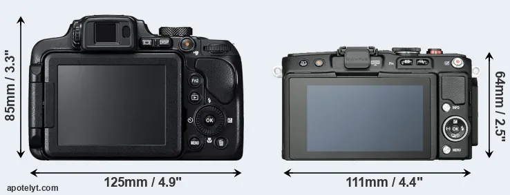Comparison B700 or E-PL6 rear