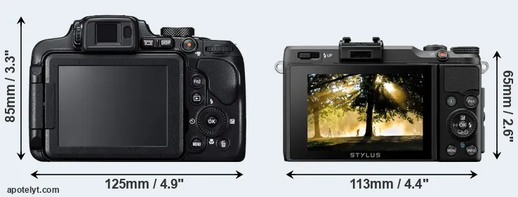 Comparison B700 or XZ-2 rear