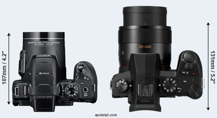 Compare B700 versus FZ1000 II top